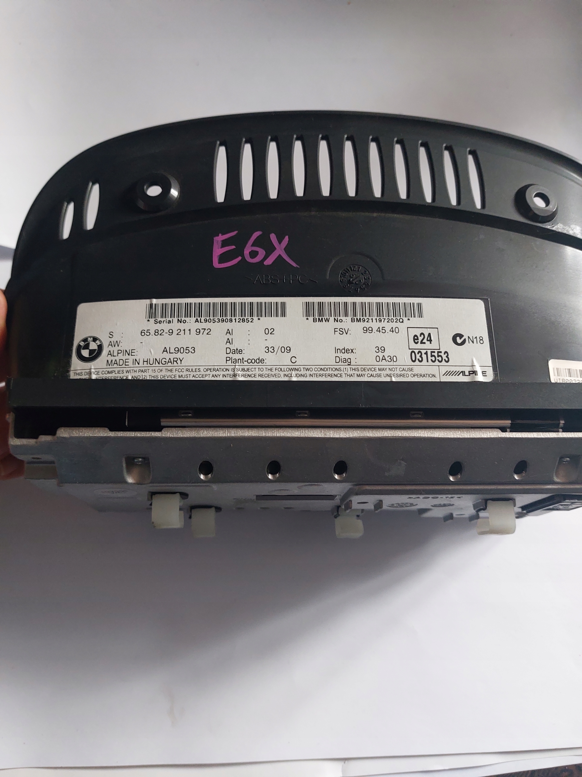 display navigation devices BMW E60 65829211972