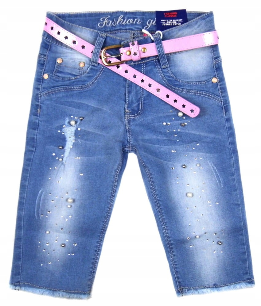 

Jeans krótkie spodnie perełki 405 Aurelia 10Y elas