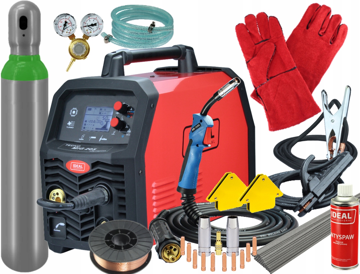 Spawarka MIGOMAT TECNOMIG 205 LCD SYNERGIC IDEAL