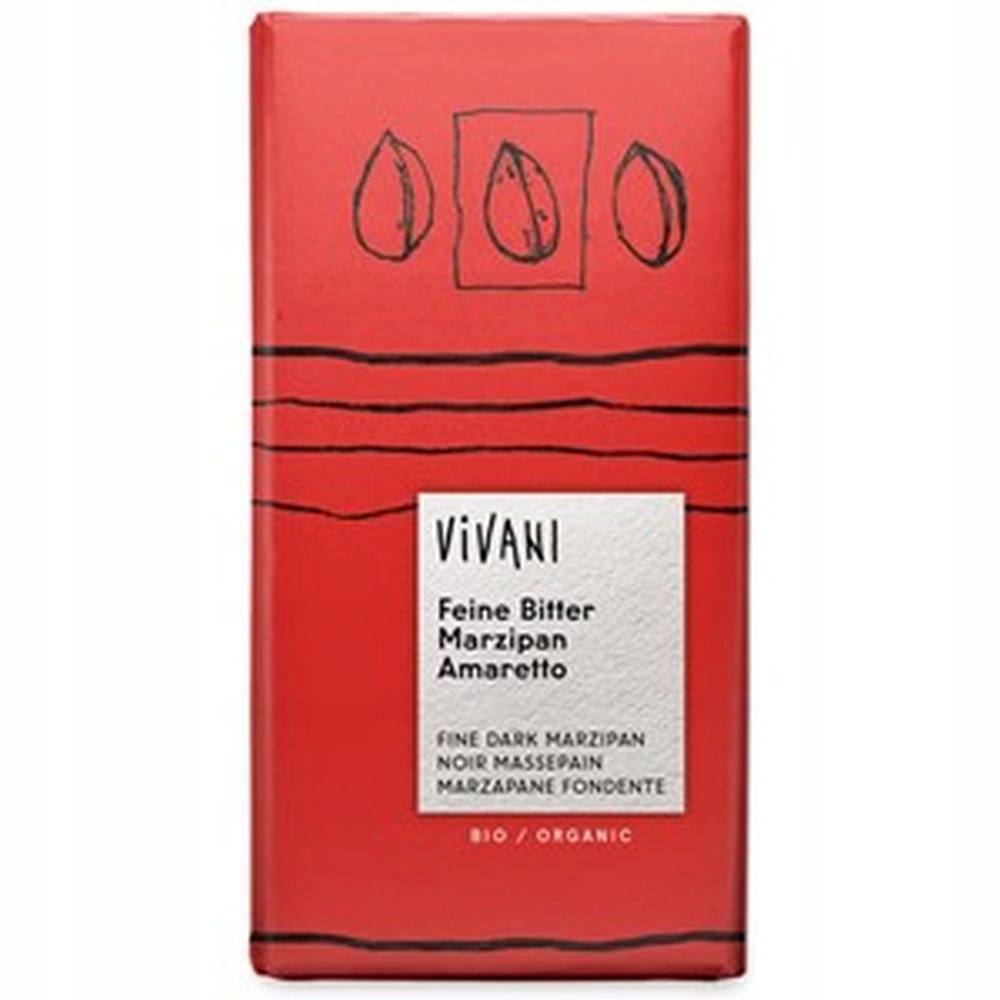 Levně 3x Vivani Hořká čokoláda s marcipánem amaretto Bio 100 g