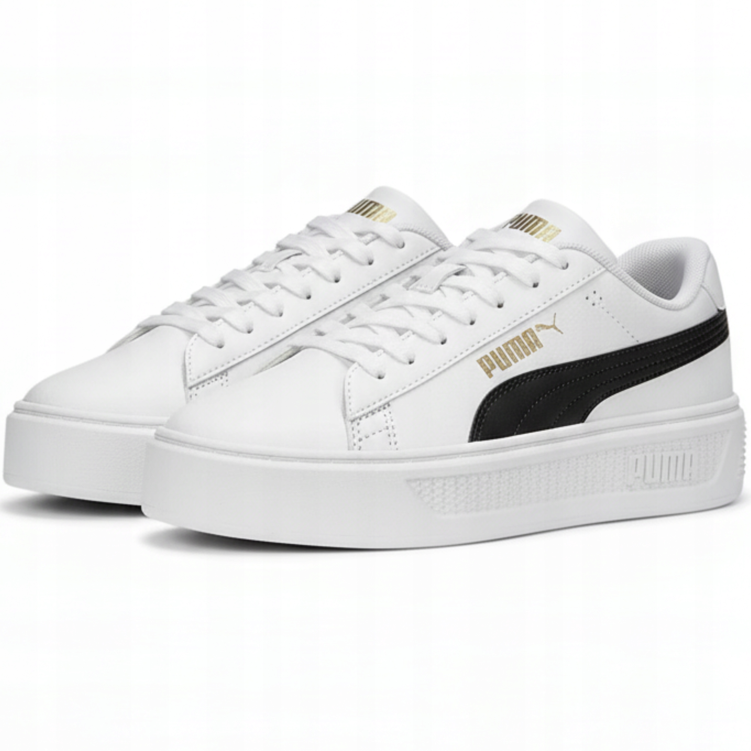 Dámské Bílé Boty Na Platformě Puma Smash 390758 04 Vel. 40