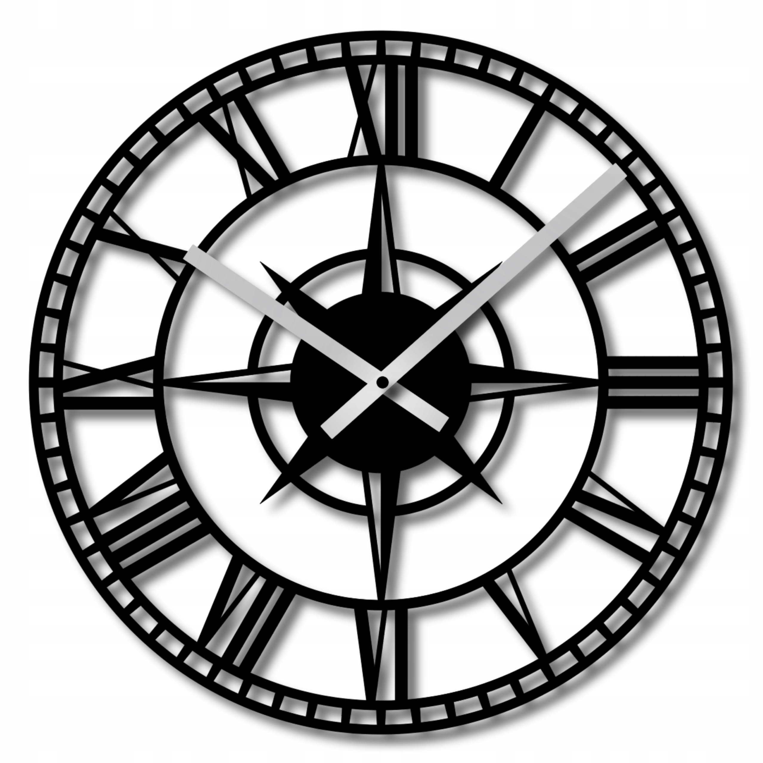 Nástěnné Hodiny Do Obývacího Pokoje 60 cm Velké Kulatý Tiché Klasické Kuchyně Tiché