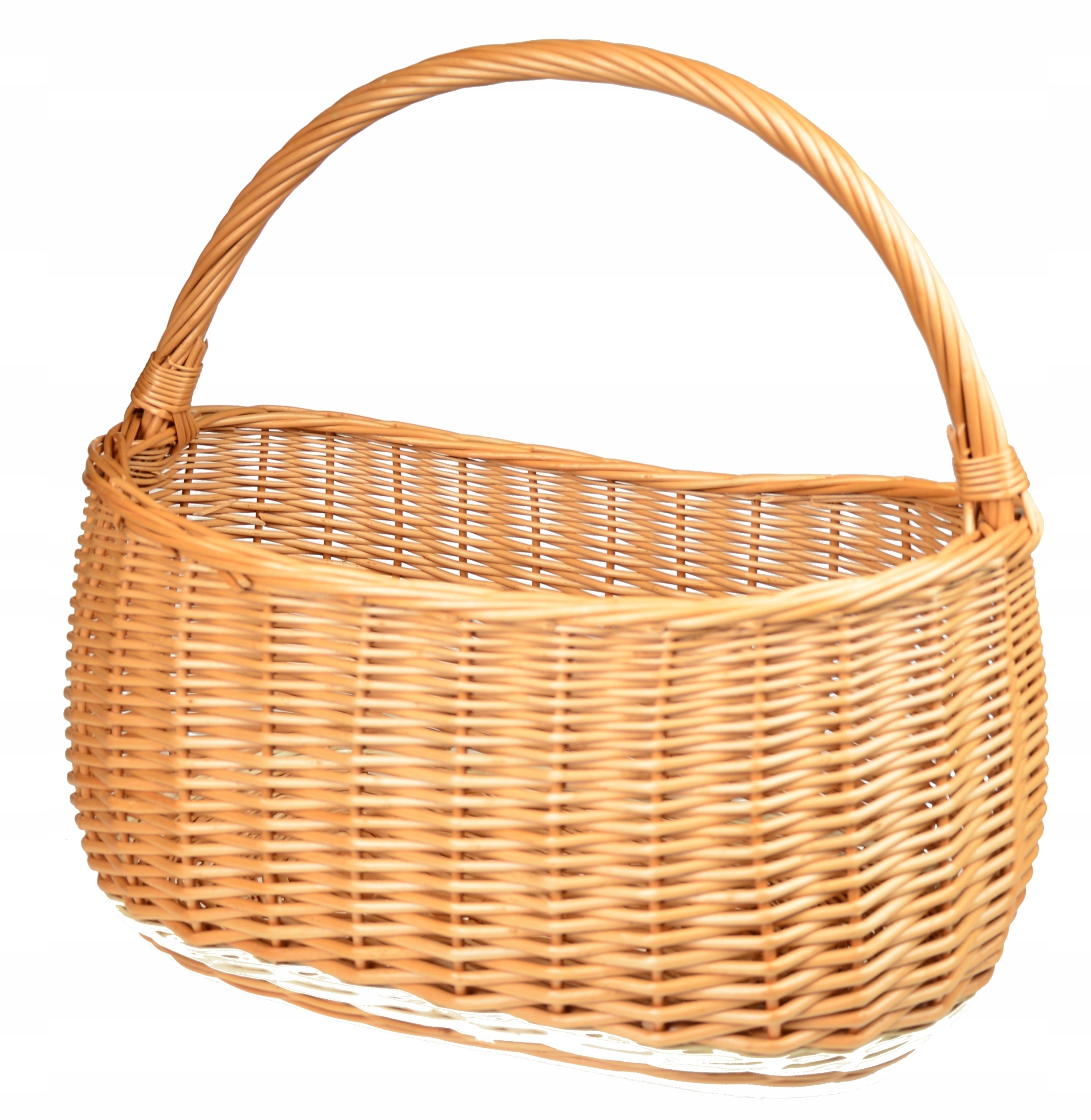 

Piękny i Solidny wiklinowy Kosz Na Zakupy Grzyby