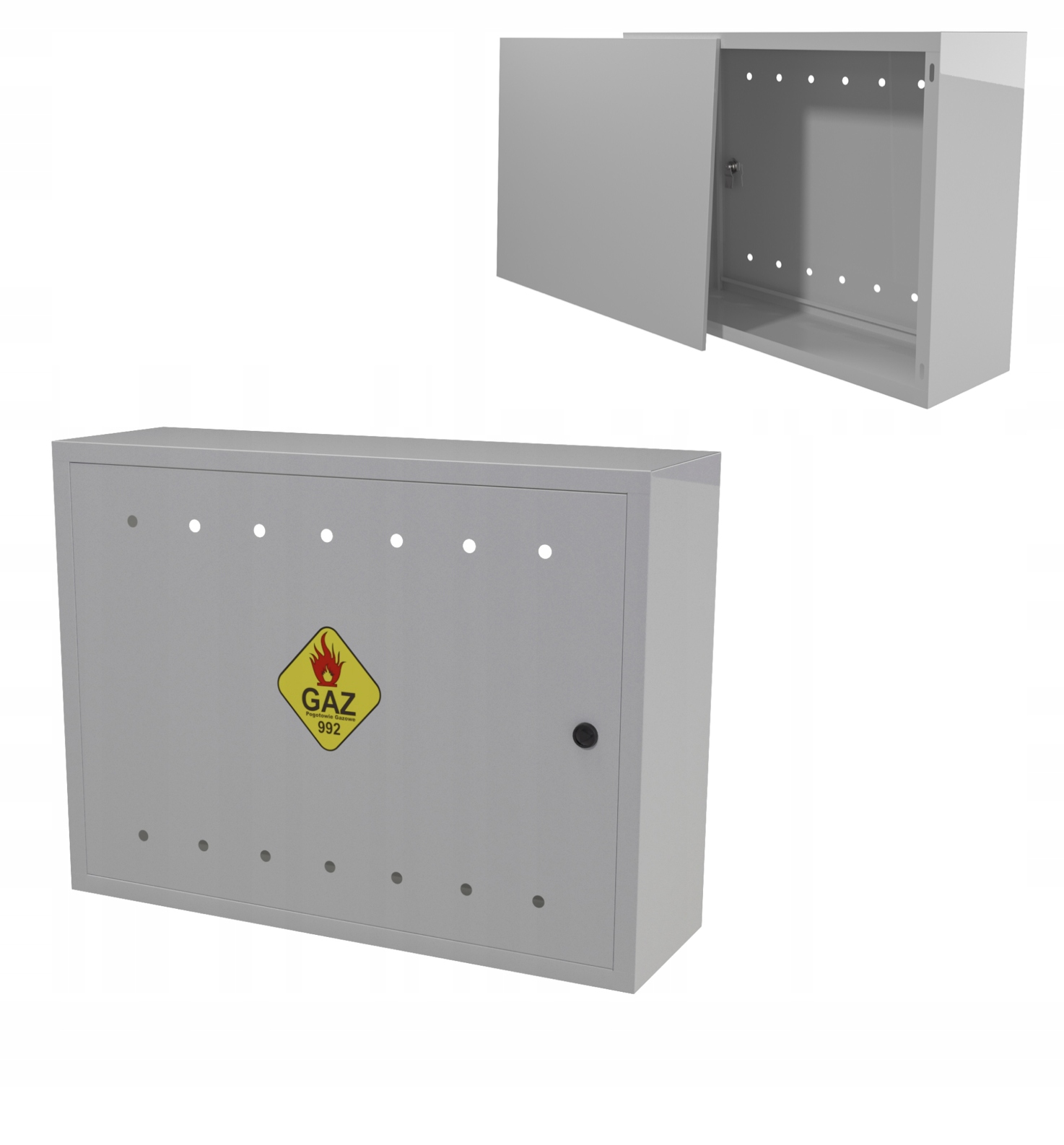 Gazová Skrinka 60x80x25 Popol S Chrbtom