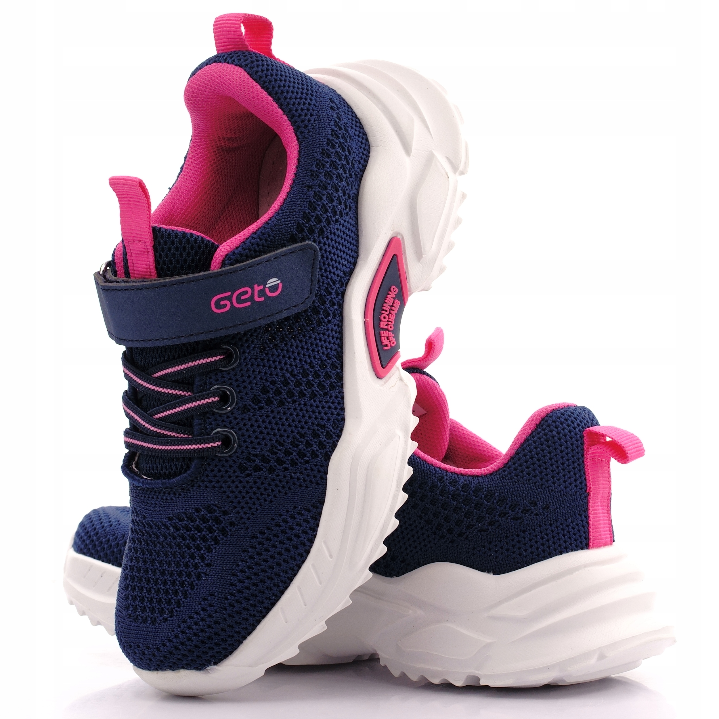 GETO BUTY ADIDASY SPORTOWE DZIECIĘCE NA RZEP LEKKIE WKŁADKA SKÓRA F*860