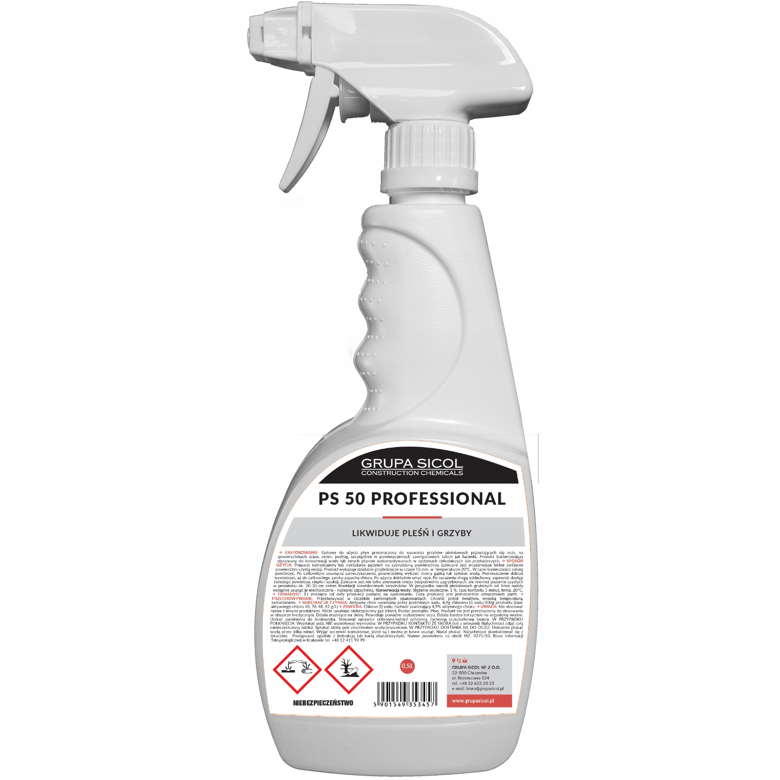 Natychmiastowe usuwanie pleśni 500ml SPRAY dobry