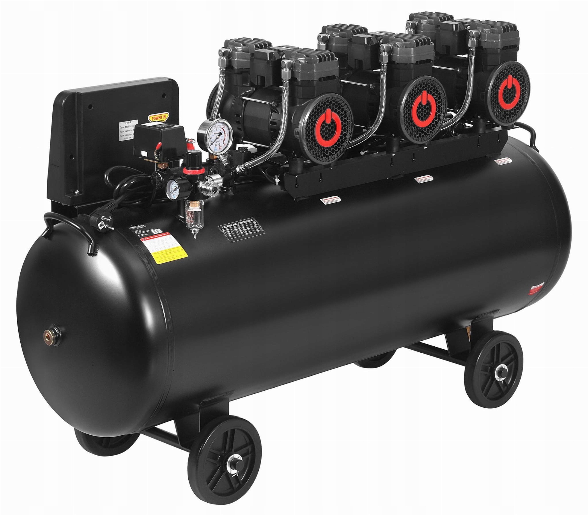 BEZEĻAS KOMPRESORS 200L 3x2200W + SEPARATORS UN MANOMETRS AR GLICERĪNU Zīmols bez zīmola