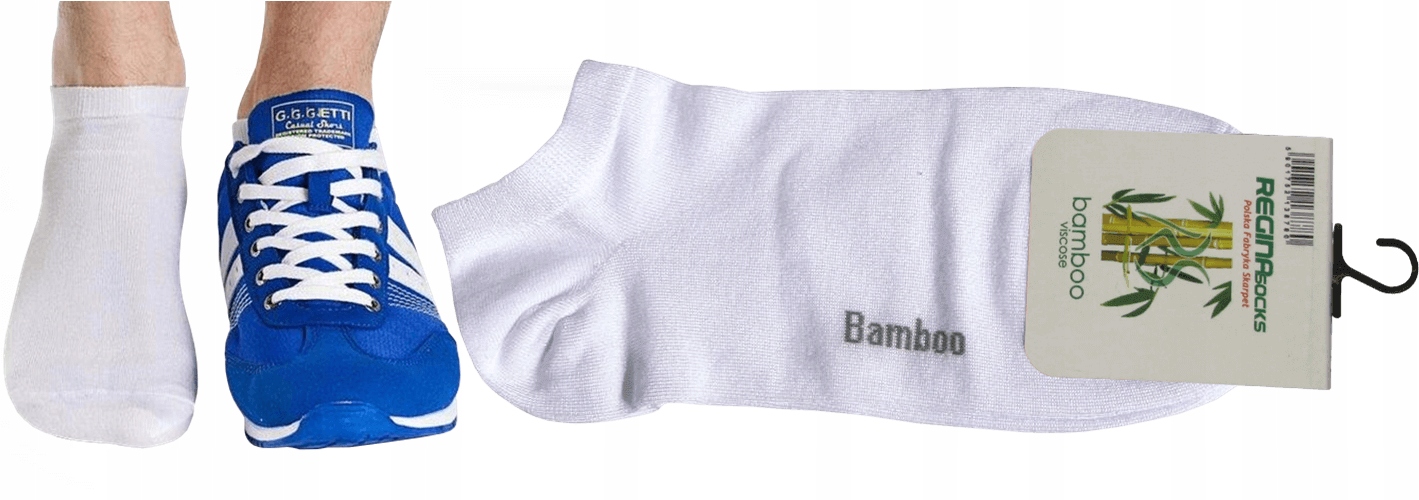 

Skarpety-stopki gładkie antybakteryjne Bambo 38/41