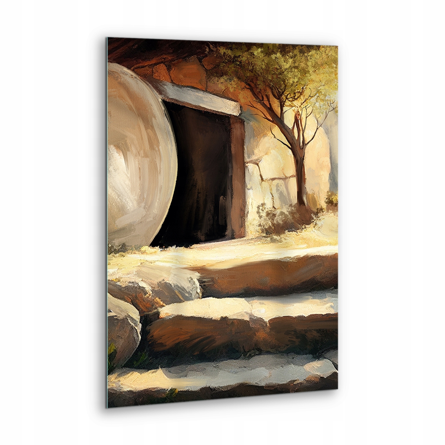 Obraz na skle dárek Hrob Vaše Velikonoce