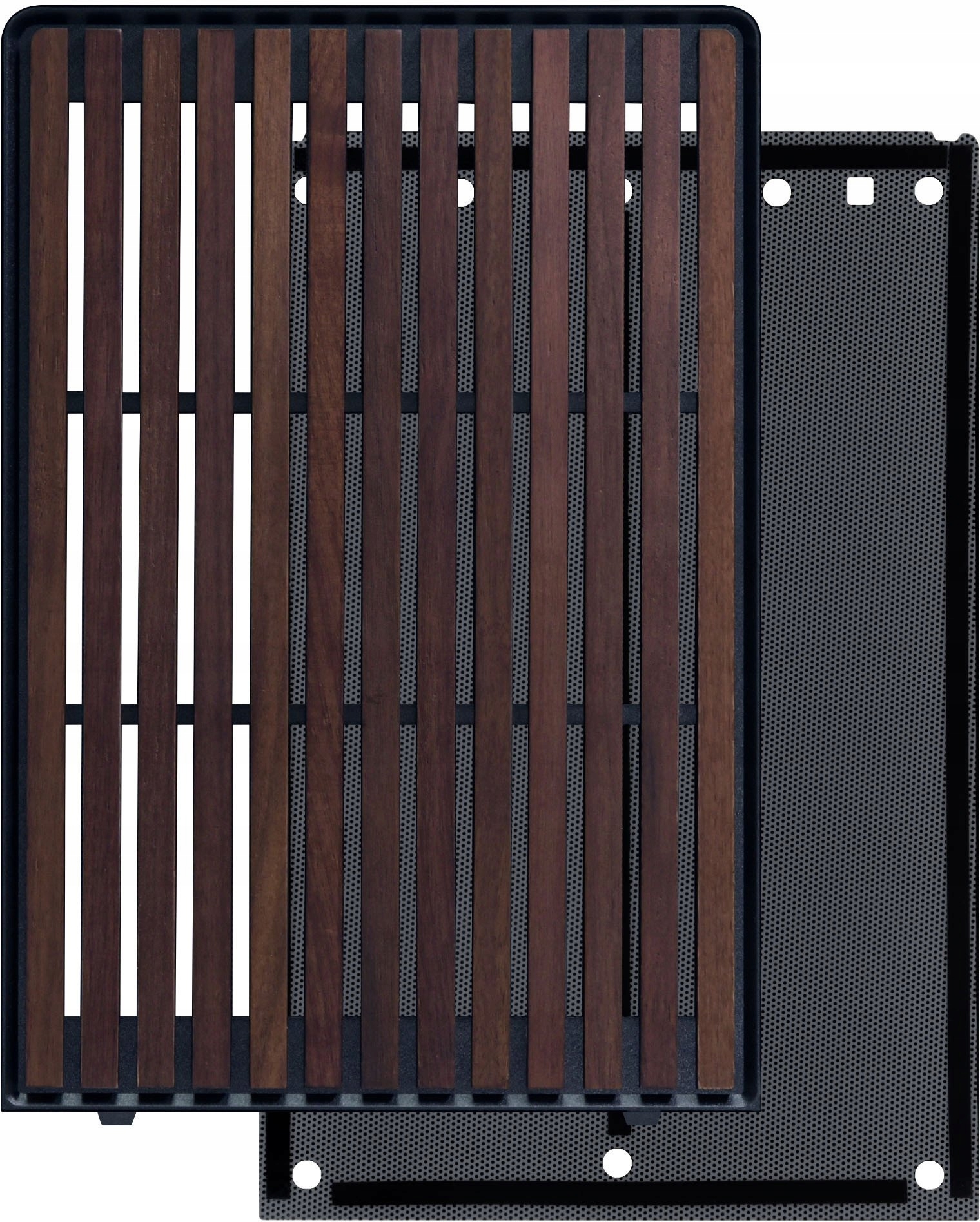 Lian Li Przedni panel A3-mATX Wood Edition orzech włoski, czarny