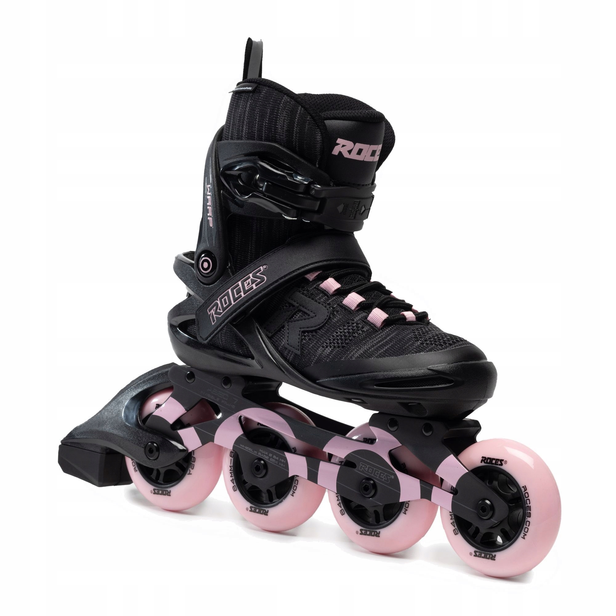 Roces Radon TIF Inline Skates Damen Größe 38 - Schwarz-Rosa Mit 90mm Rädern