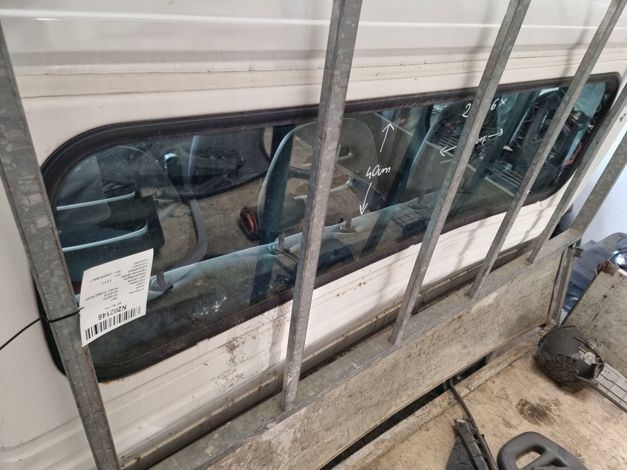 window rear part DOT-36 AS 2 PEUGEOT BOXER III