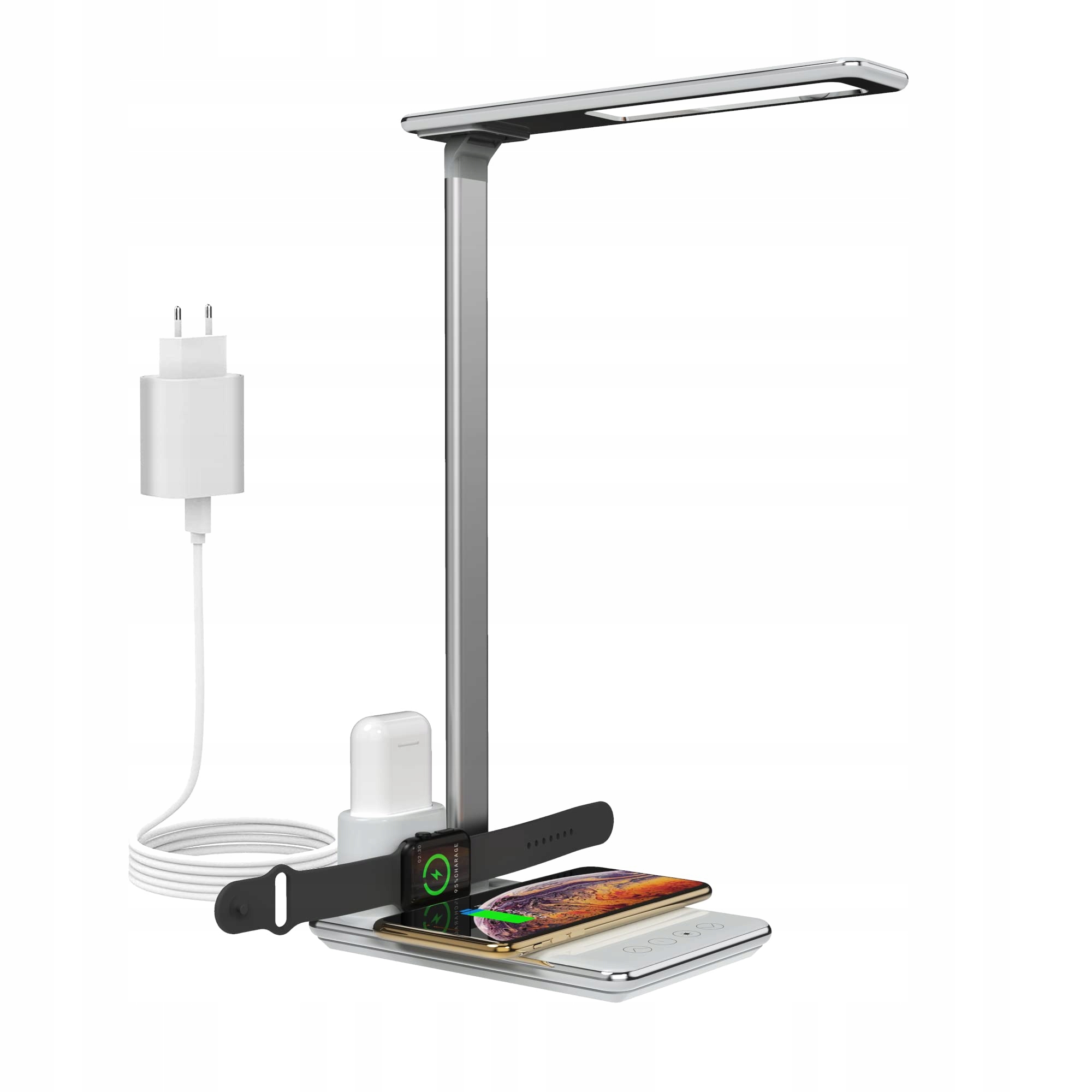 Lampka biurkowa RealPower ChargeAIR All Light z funkcją ładowania QI