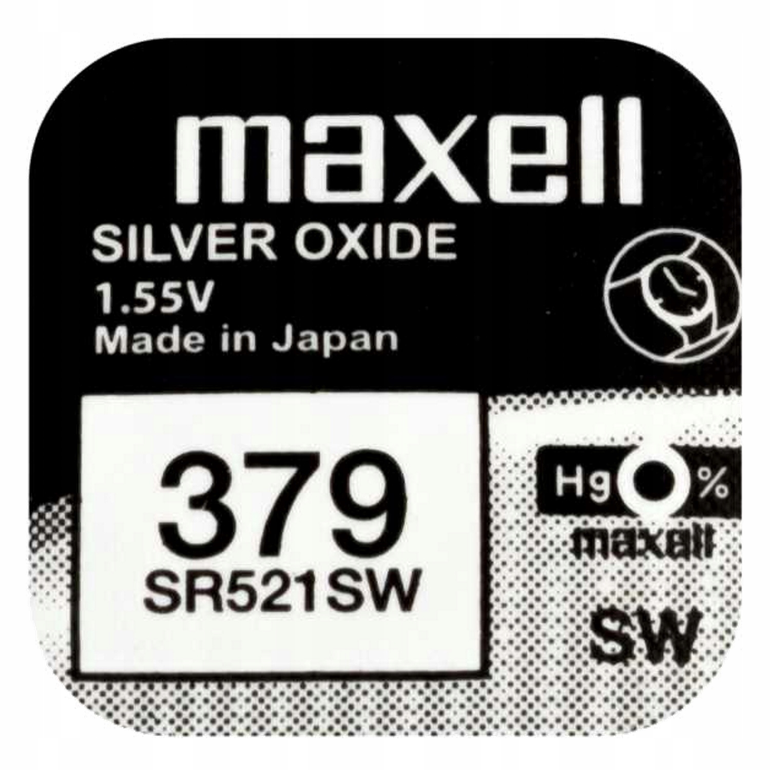 

Maxell SR521SW 379 1,55V bateria srebrowa