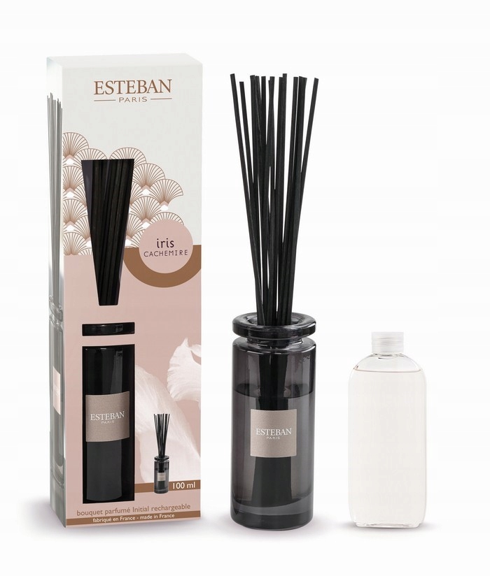 Difuzér s tyčinkami, parfém do interiéru 100 ml Iris Cachemire