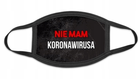 MASKA CZARNA MASECZKA DZIECIĘCA BAWEŁNA MAŁA PL