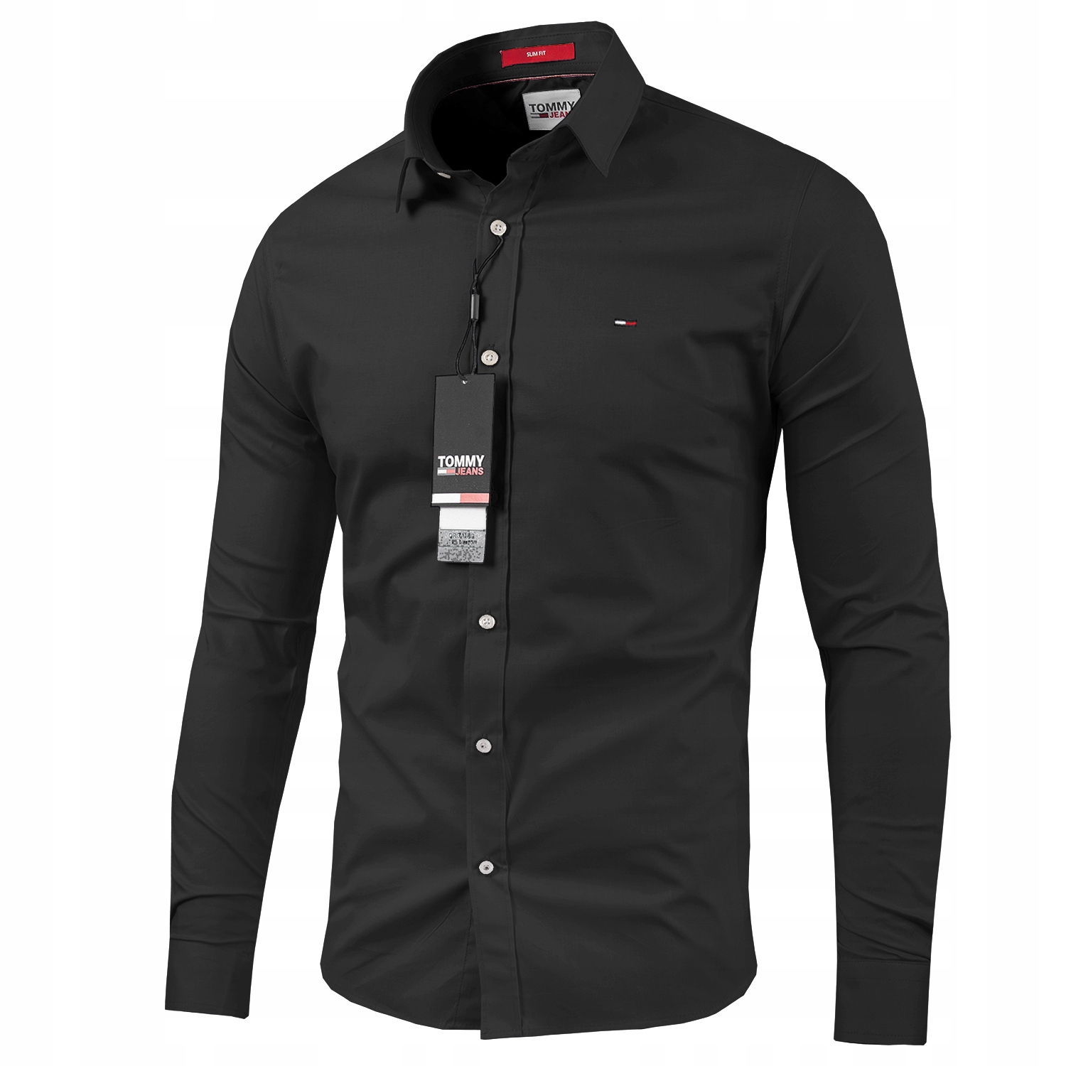 Koszula Tommy Hilfiger Jeans M-XXL SLIM FIT Czarna Roz. L