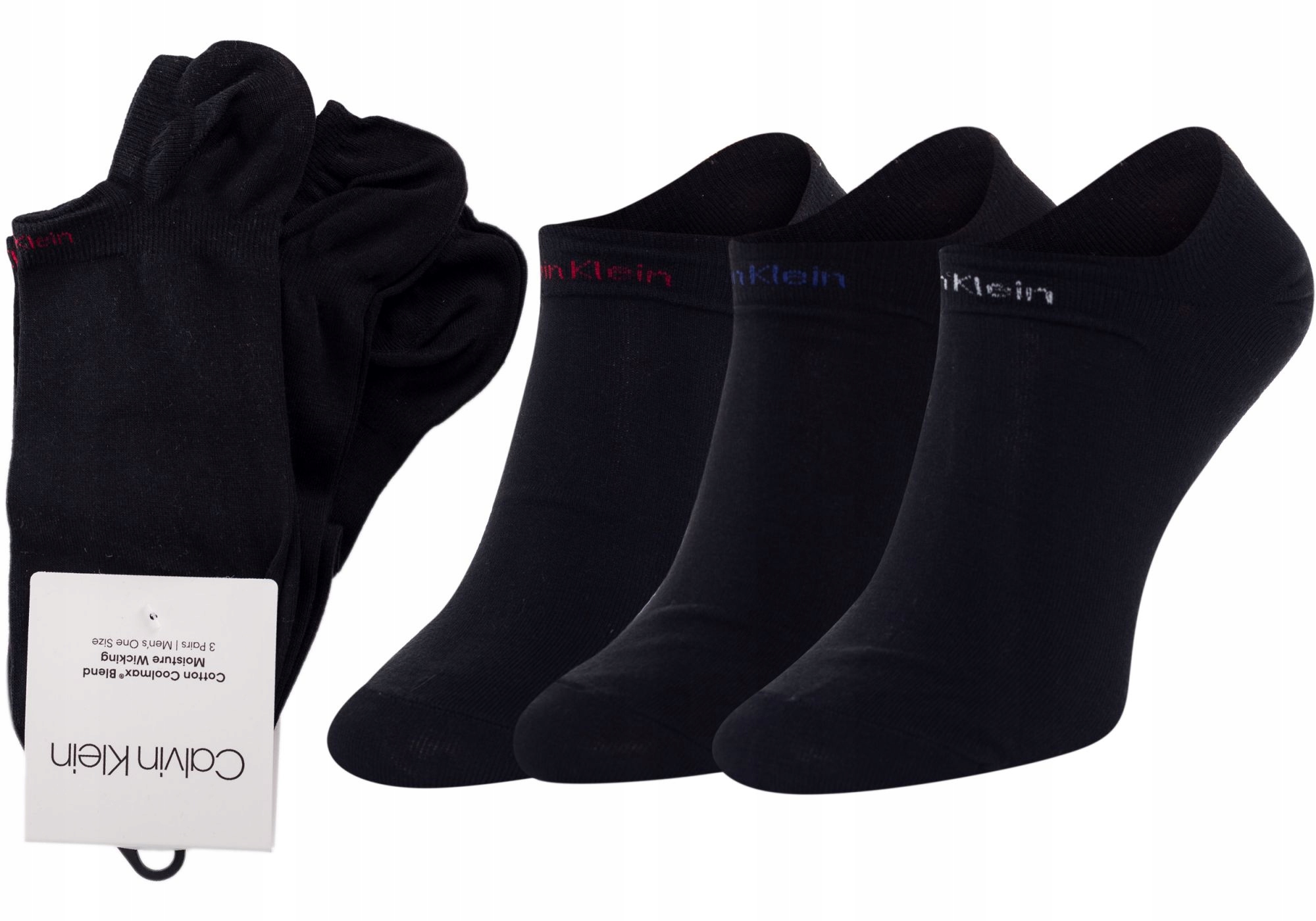 

Calvin Klein Skarpetki Stopki 3 Pak Black R:40-46
