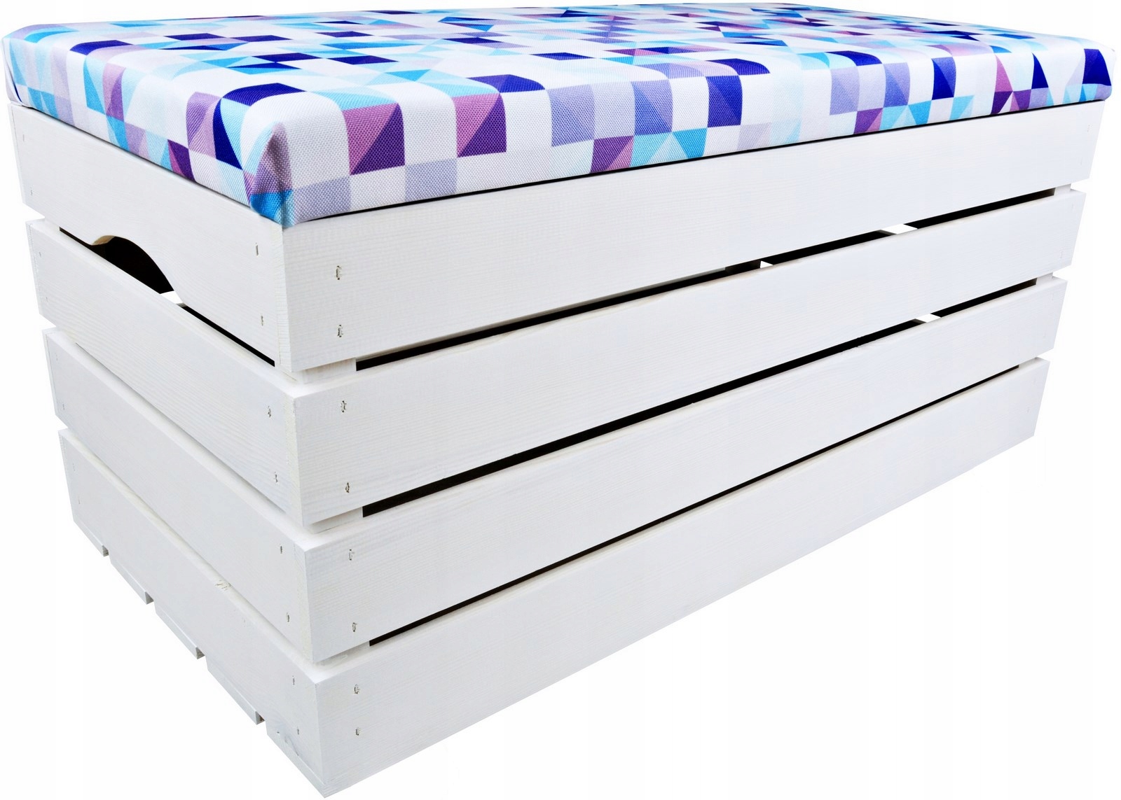 Velká Taburet Borovicová Skříň Kufr Úložný Prostor Sedák