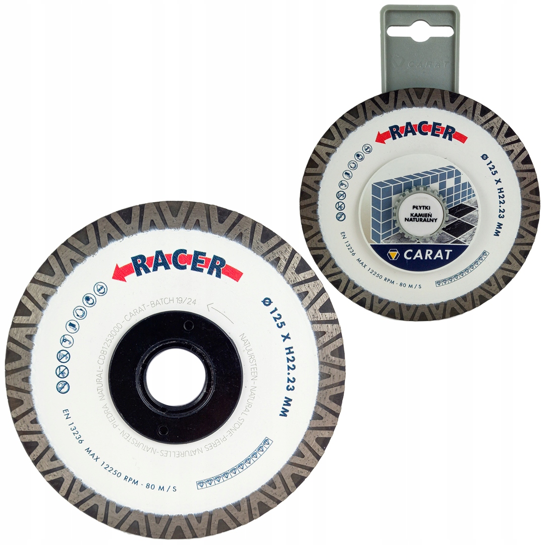 

Tarcza diamentowa pełna 125x1,2mm Carat Racer