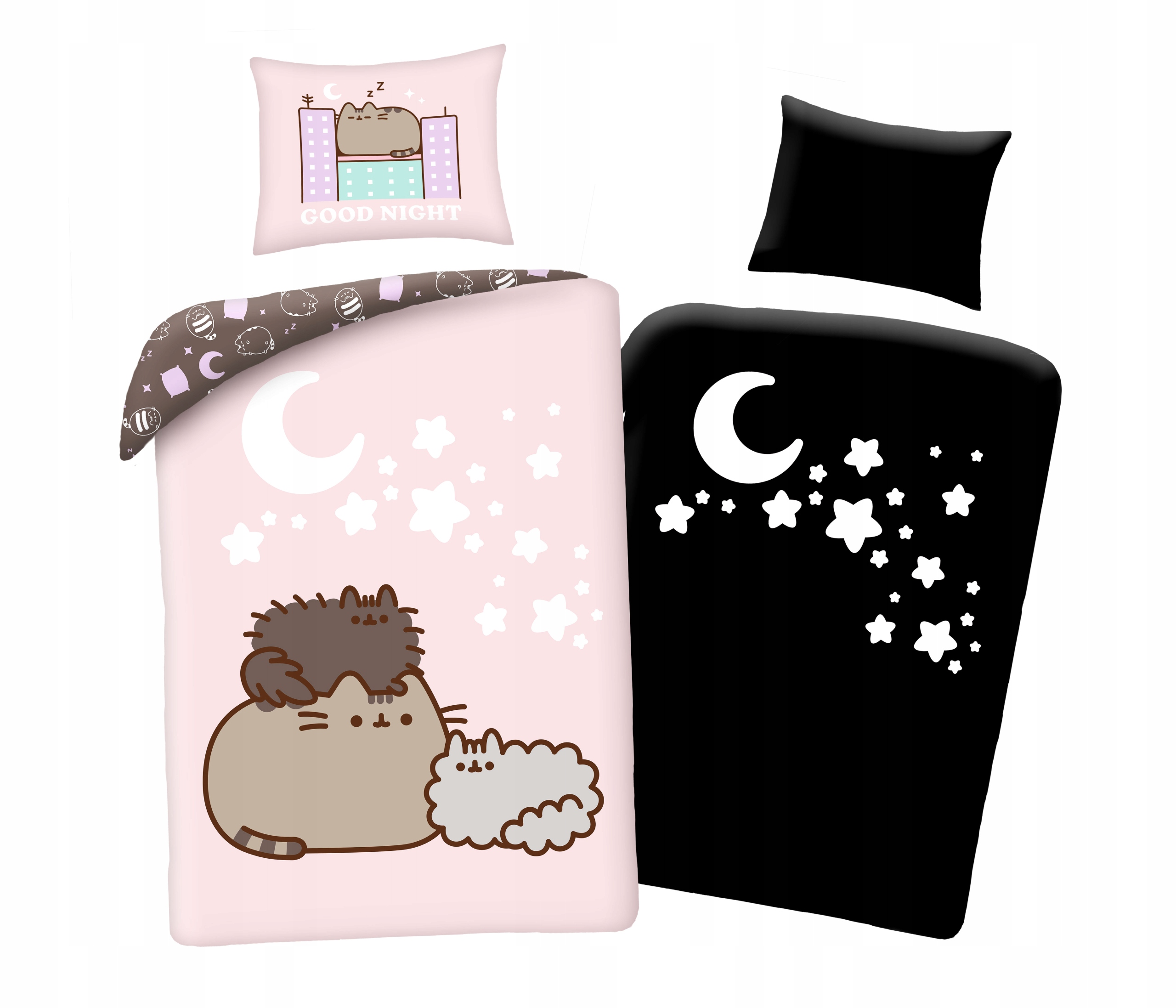 

Pościel Świecąca 140x200 Pusheen Dla Dziecka Baweł