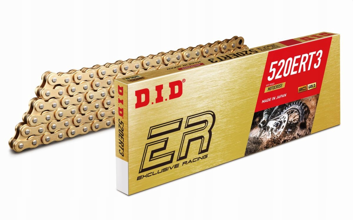 DID 520ERT3G&G-106 Retiazka Zlatá Zlatá (106 Článkov) Bez O-krúžkov (otvorená)