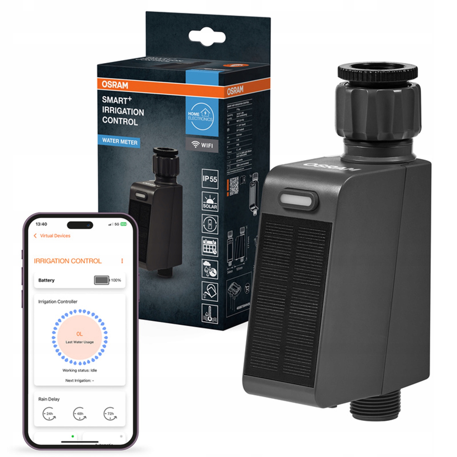 Inteligentný ovládač ovládania zavlažovania Osram Smart+ WiFi