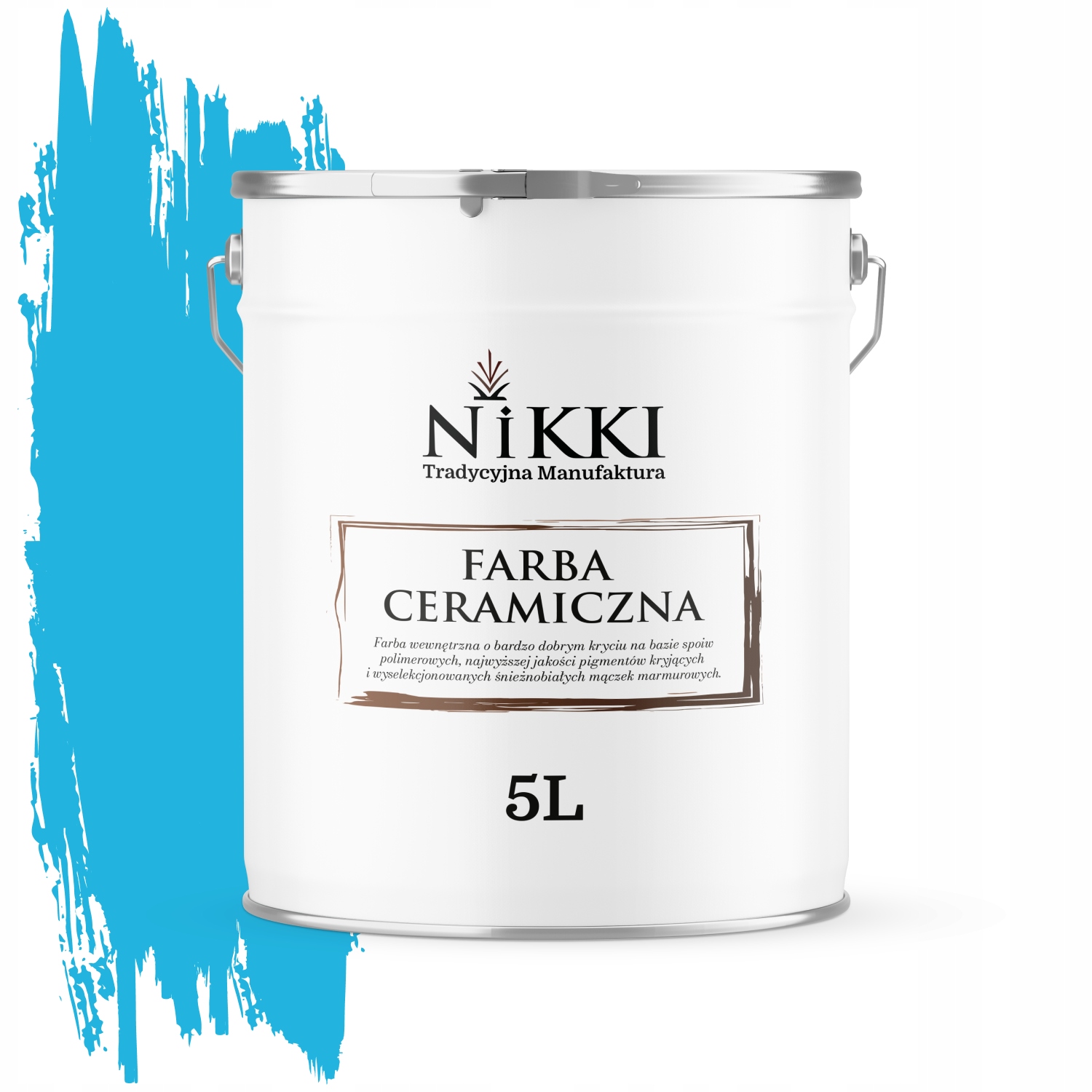 Keramická Farba Na Stropy, Modrá Farba H0340, Hlboký Matný Efekt, Na Steny, 5L