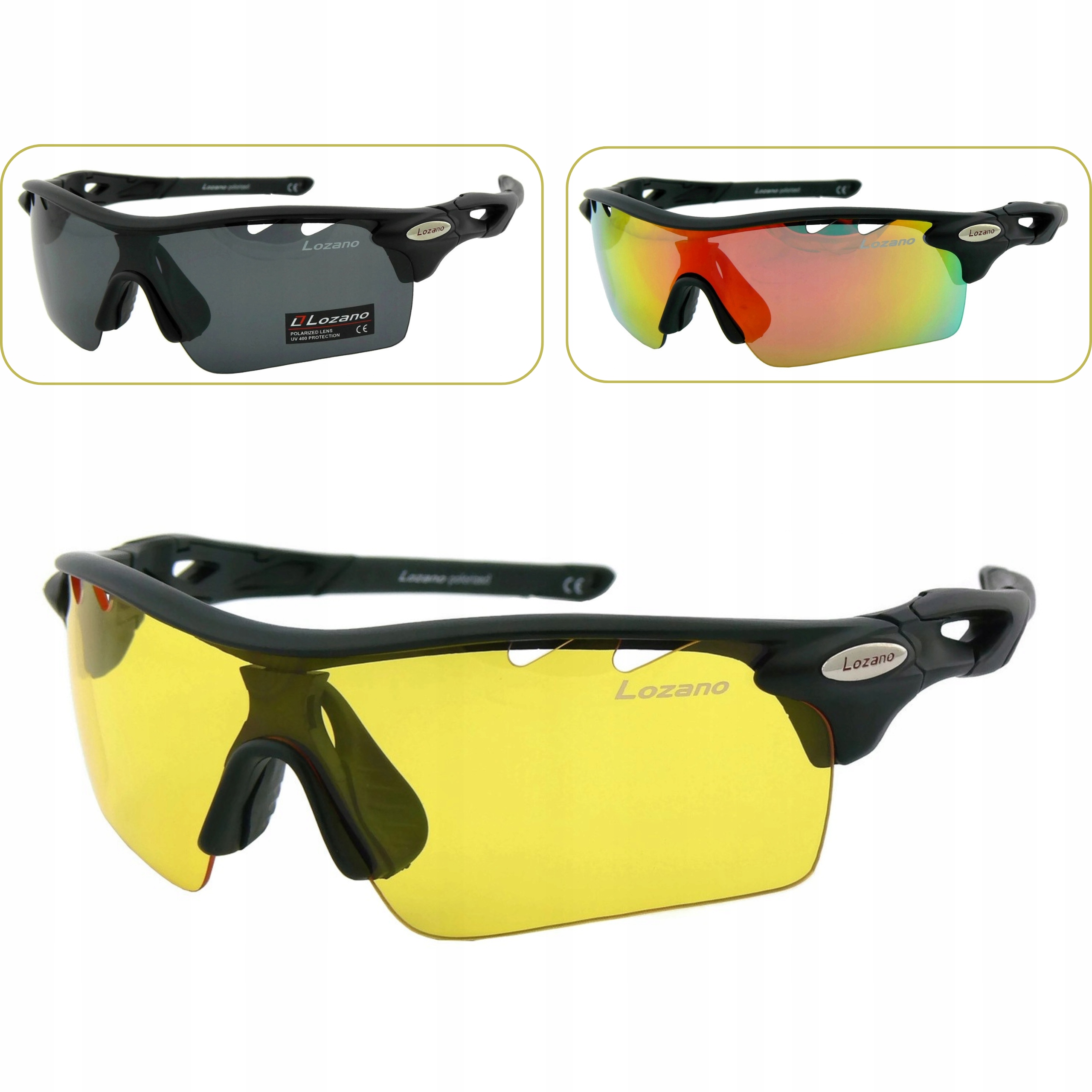 Pánské Brýle 3V1 S Vyměnitelnými Čočkami Pro Řidiče – Polarizace Uv