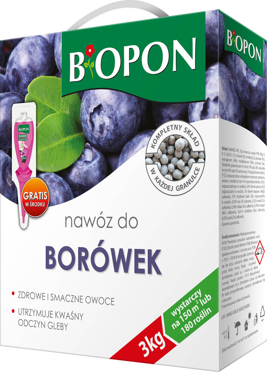 

Nawóz Do Borówek 3kg Biopon