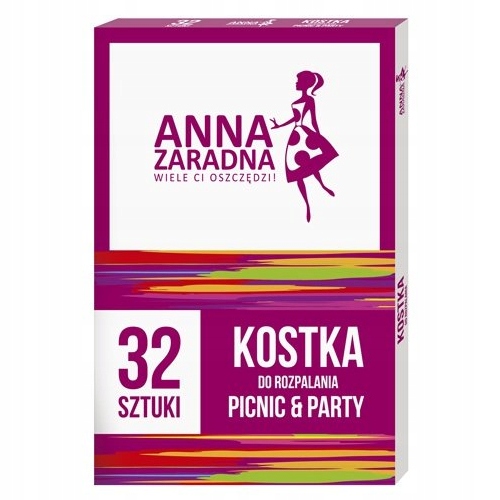 

Anna Zaradna Kostka Do Rozpalania 32 Sztuki Biała