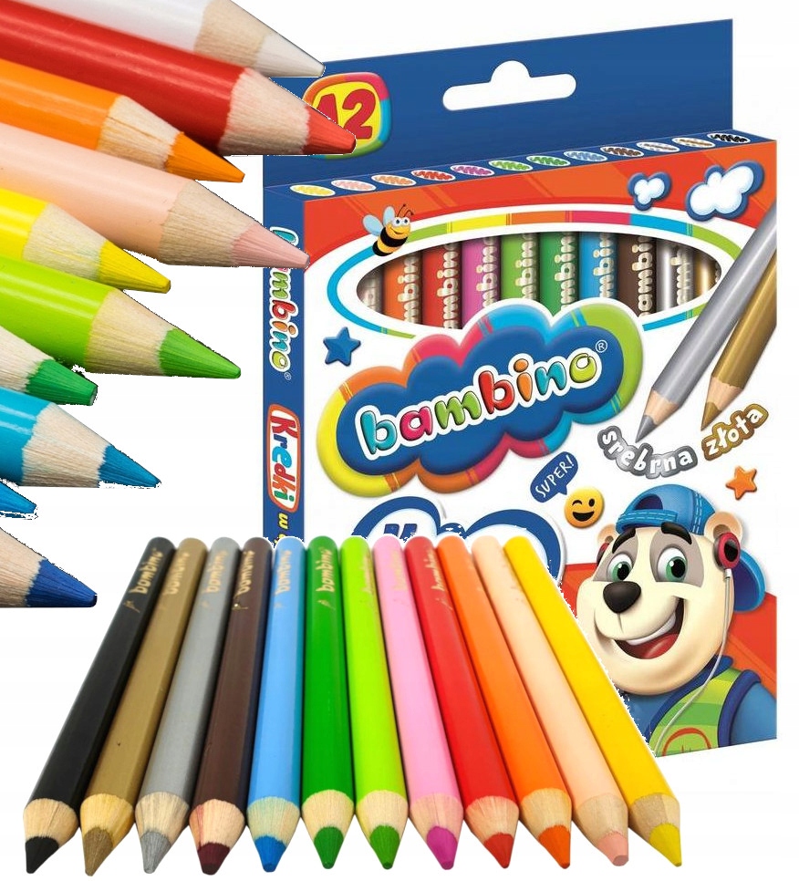 

Bambino Kredki ołówkowe grube