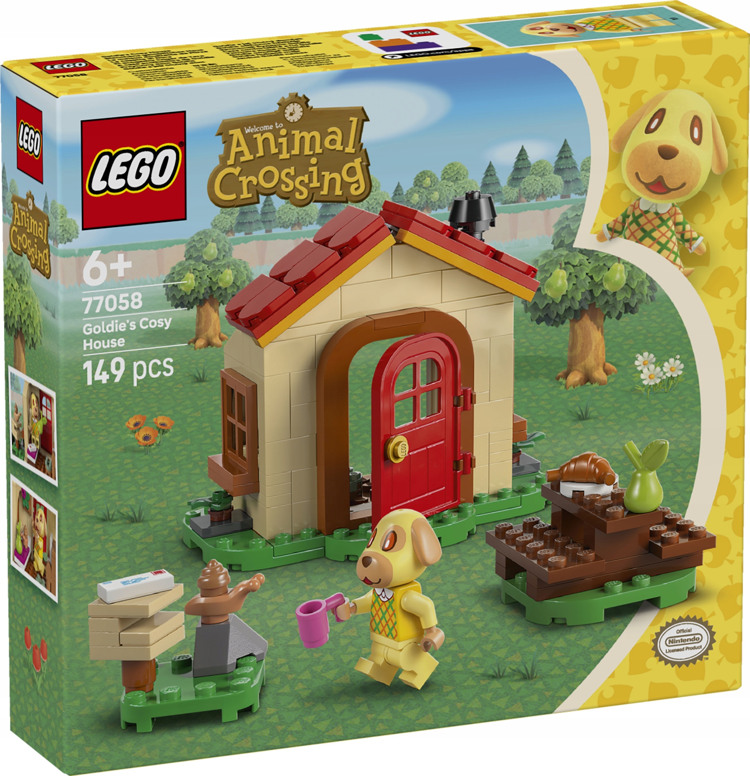 Lego Animal Crossing Przytulny Dom Goldie 77058