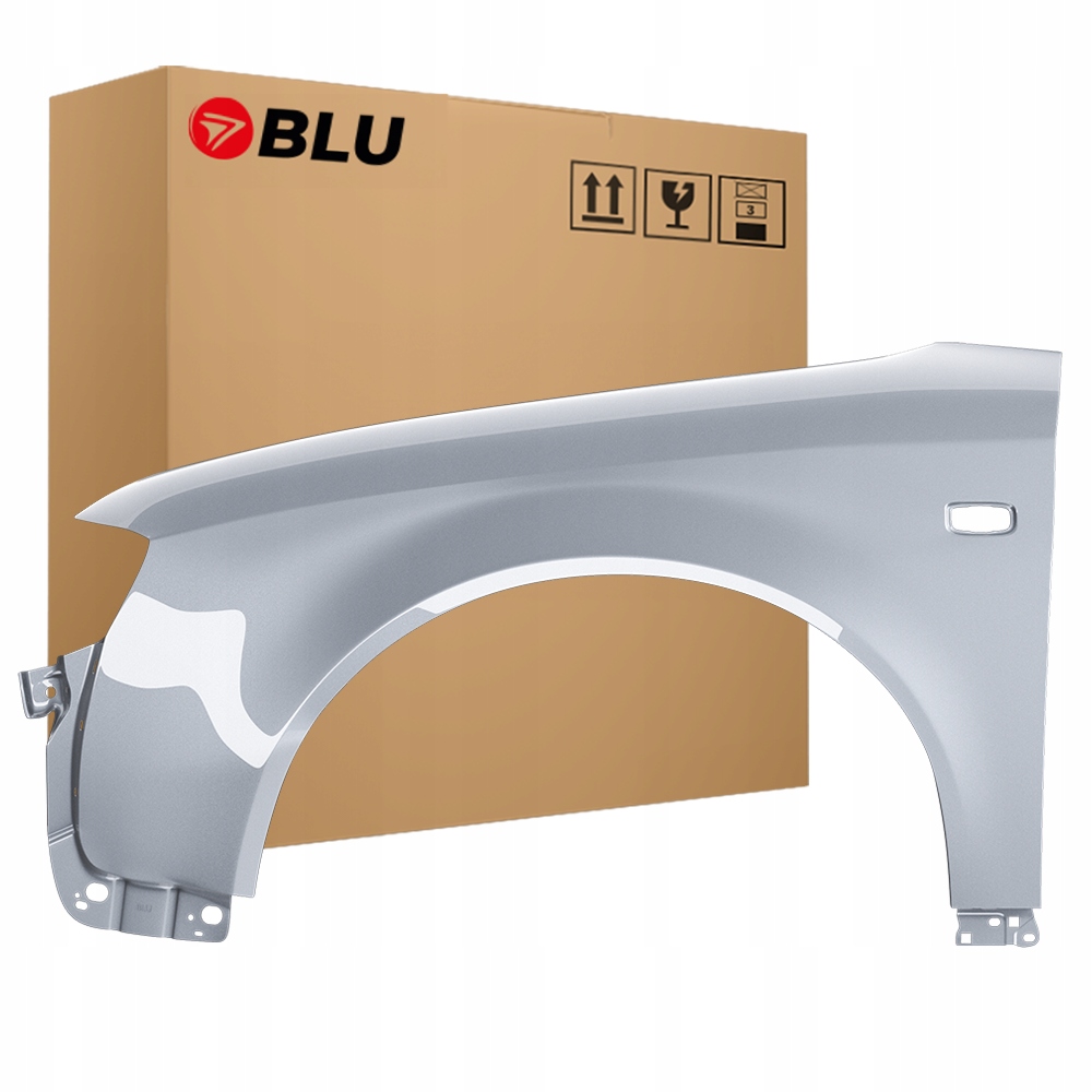 Blu Blatník Audi A4 B6 LY7W levý stříbrný 00-04 přední pozink