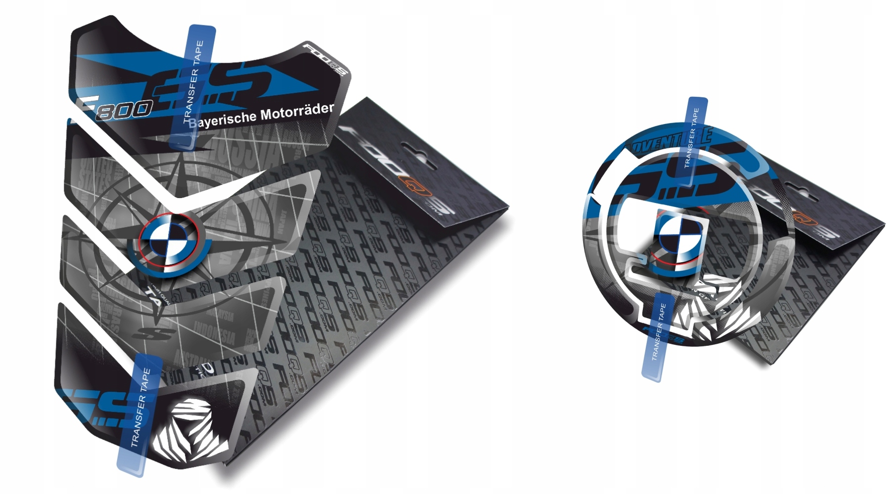 Tank-pad Cap-pad od firmy Fooqs pro Bmw F-800-GS Modrý