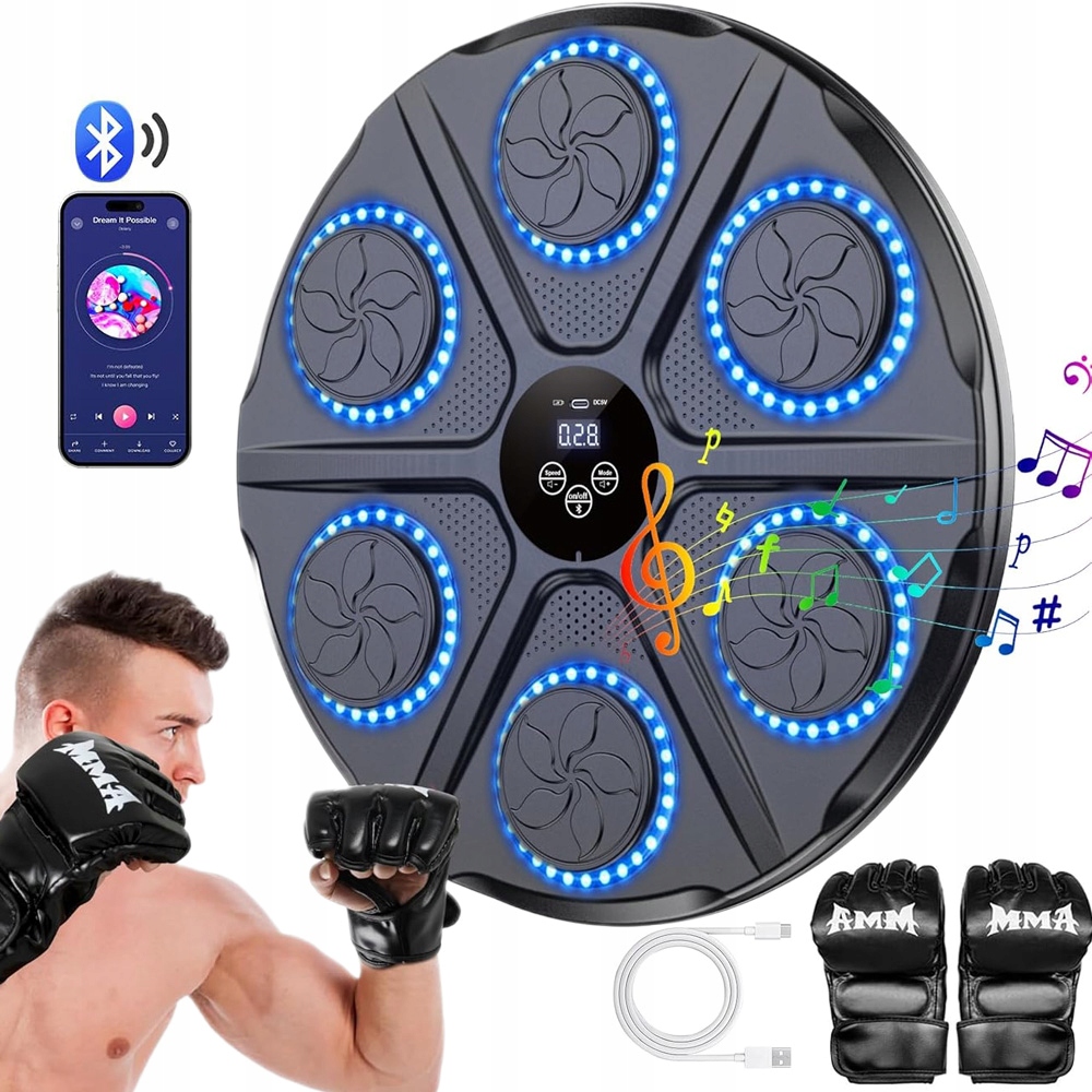 Inteligentní Bluetooth Boxerská Deska 12 Režimů 12 Rychlostí Rukavice