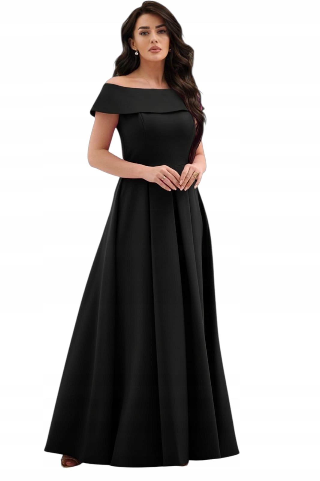 Dlouhá šaty sukně, španělská, Plus size, velikost 46, černá