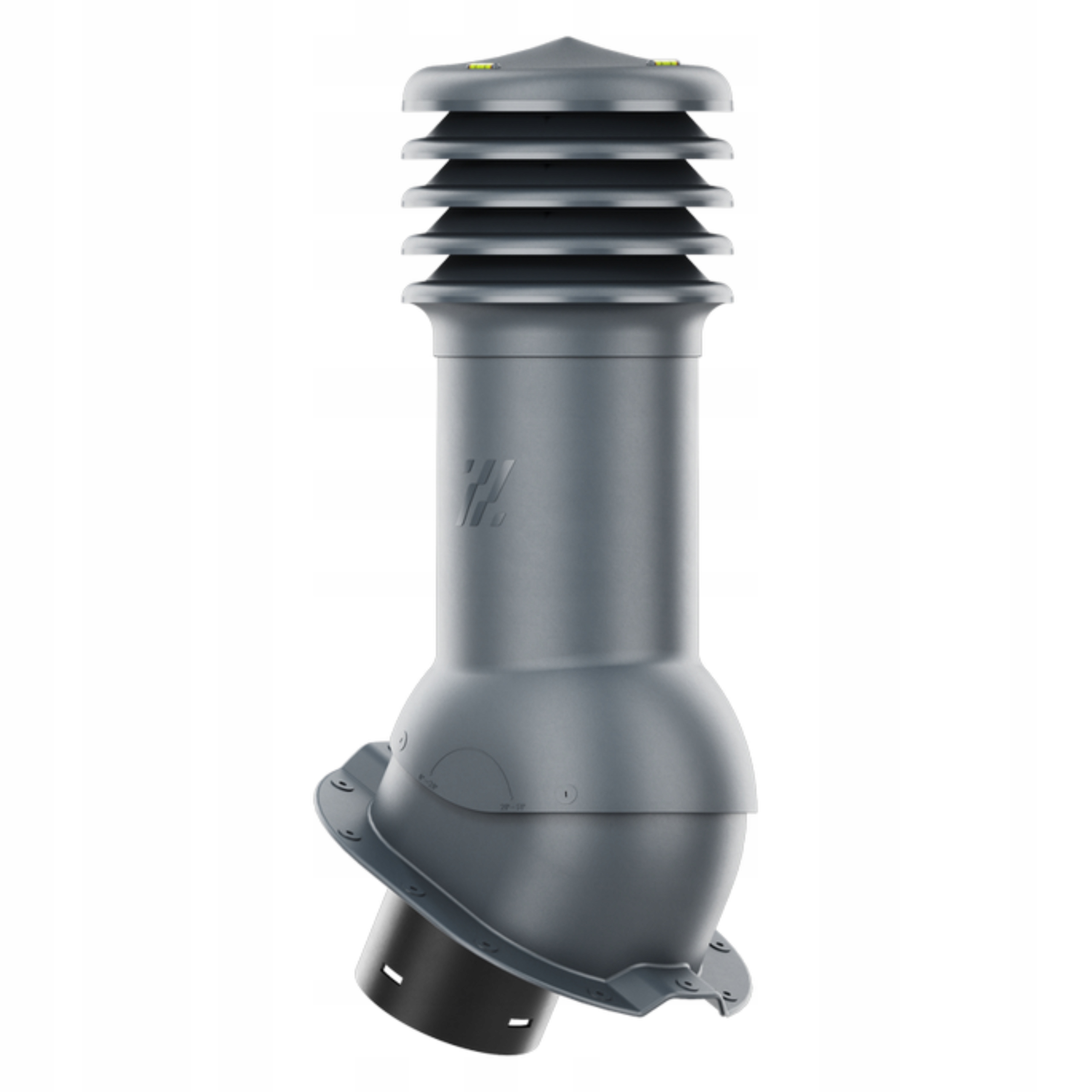 Větrací komín nezateplený HiVent fi125 Budmat Taira Antracit 7016