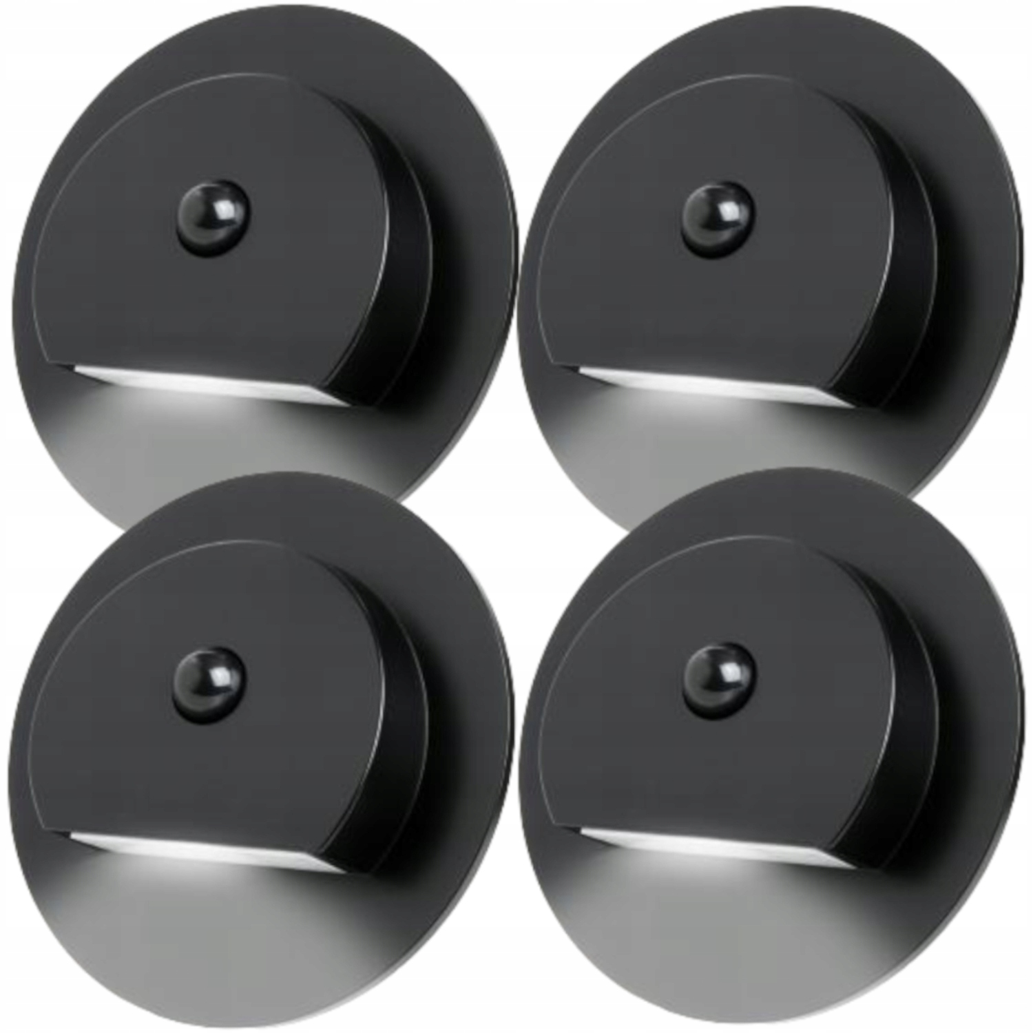 4X Led Schodišťová Lampa 230V Senzor Pohybu Soumraku Osvětlení Schodů