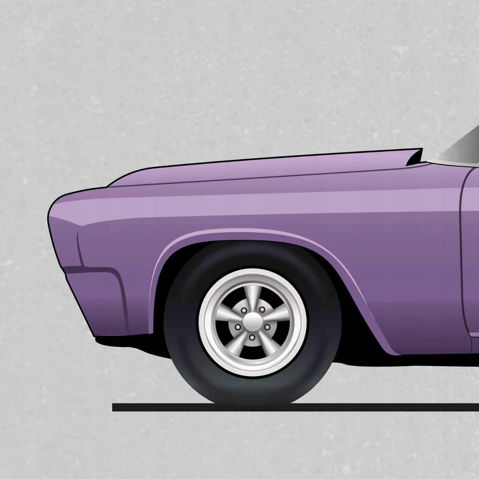 Plakat z 40 Samochodami z Filmu Szybcy i Wściekli - 30 x 40cm Bez ramki Rodzaj bez ramy