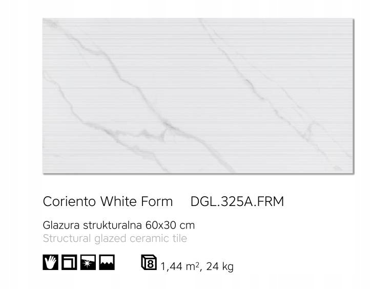 CERAMSTIC CORIENTO WHITE PŁYTKI LESZNO Kolekcja CORIENTO