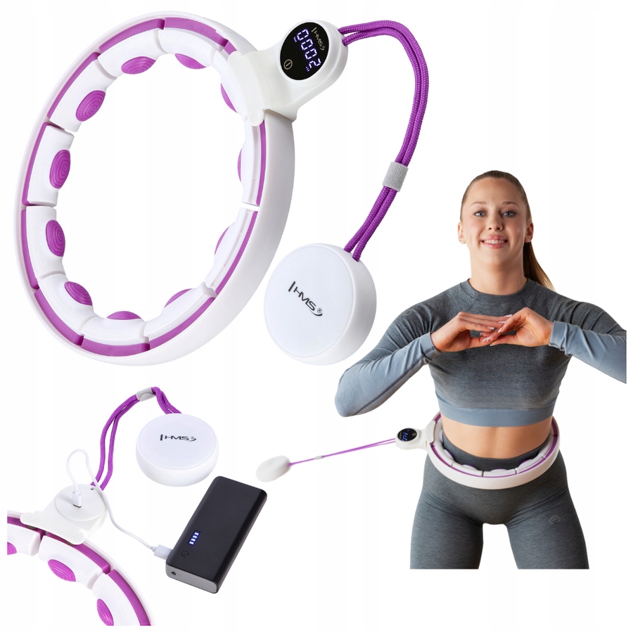 Hms Hula Hoop Magnetický s regulací zátěže a displejem pro cvičení