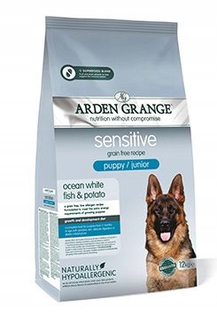 Levně Arden Grange Dog Gf Puppy Sen.Oc.White Fish&Potato12kg