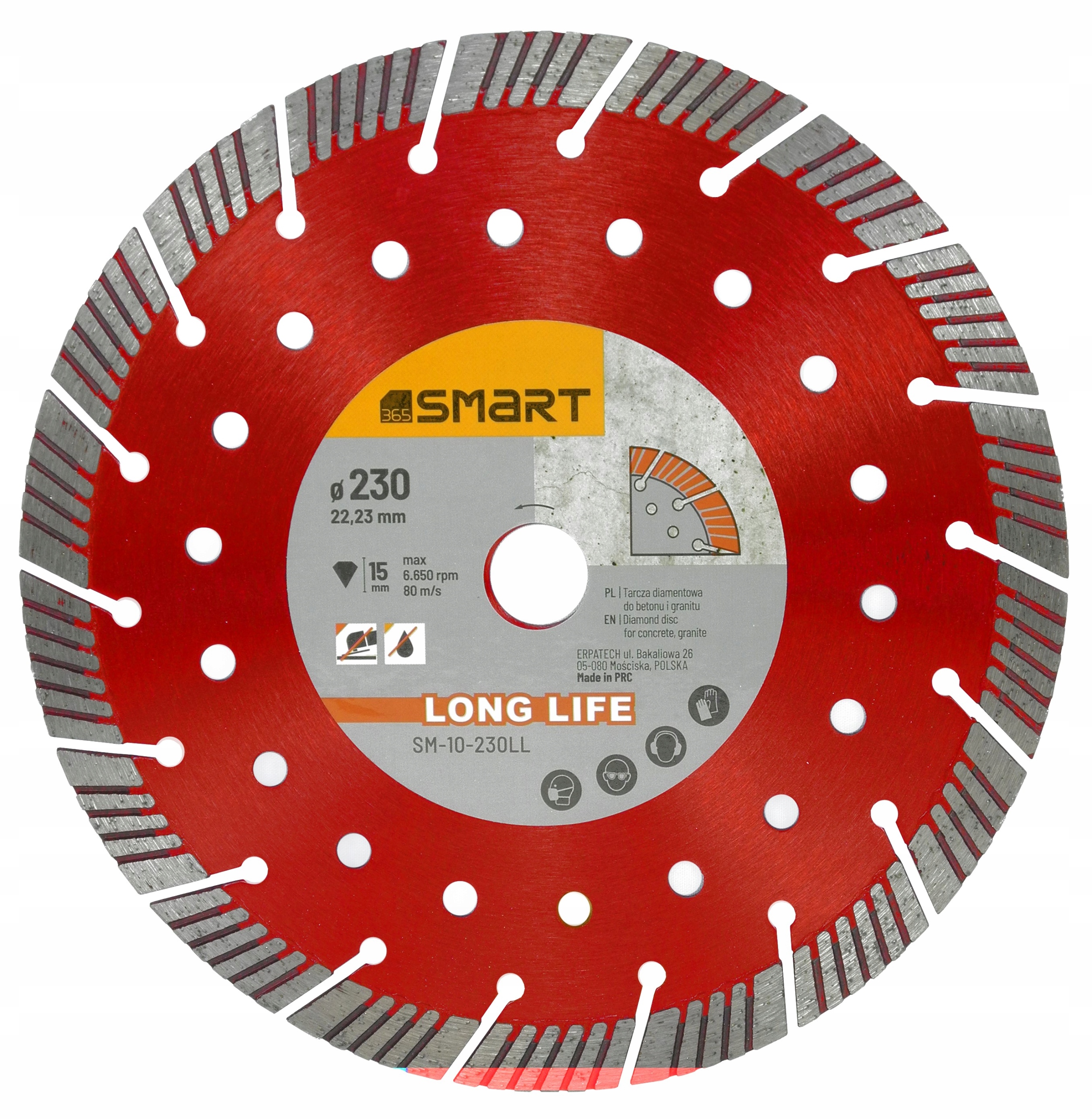 

SMART365 Profesjonalna Tarcza Diamentowa 230MM