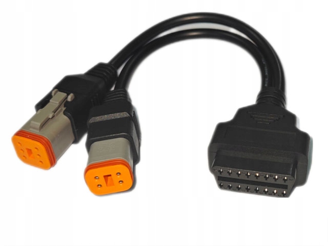 Kabel adapter diagnostyczny obd 2 na 4 pin + 6 pin silnik Harley Davidson