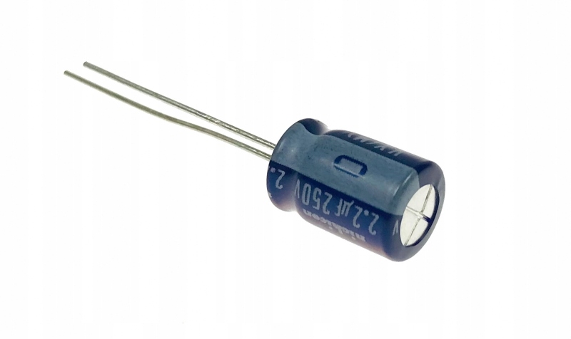 

Kondensator elektrolityczny 2.2uF/250V (8x13) 85C
