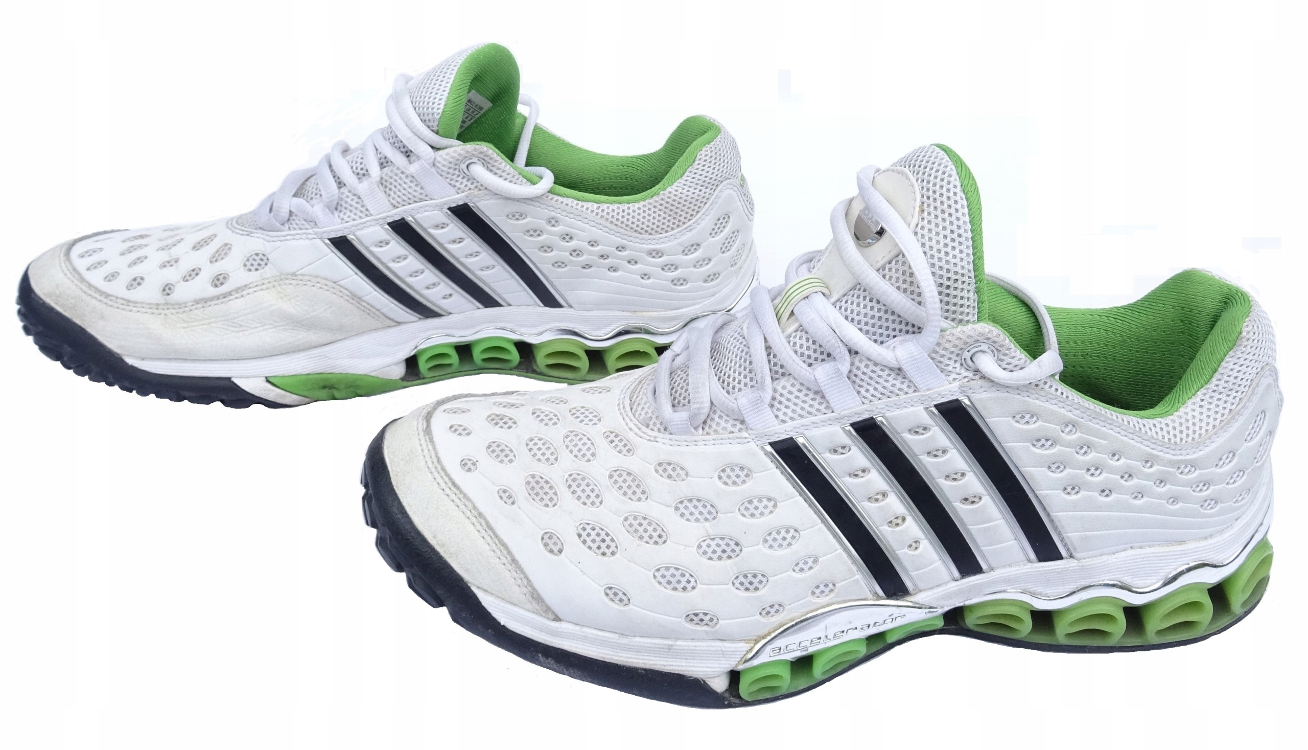 ADIDAS a3 Accelerator Tennis - White/Black/Green 46 Rozmiar 46