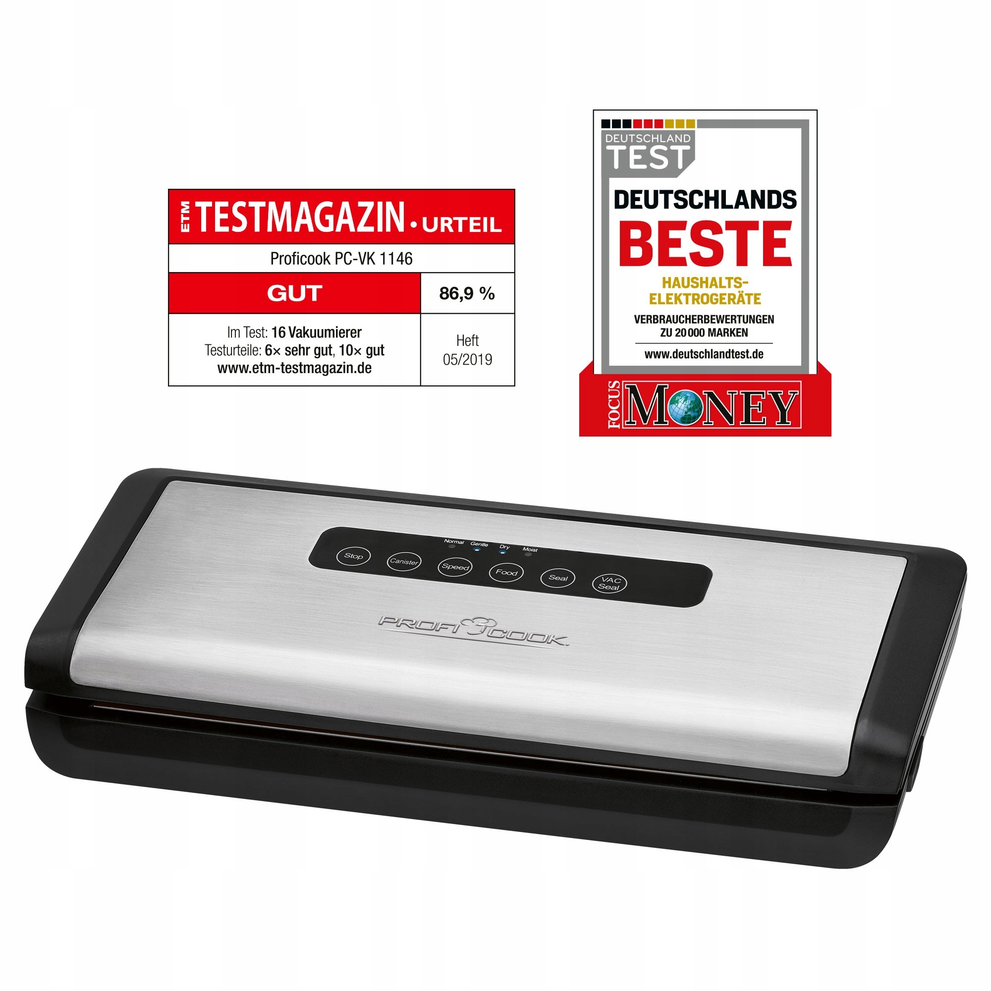 ВАКУУМНИЙ ЗАПАКОВУВАЧ ДЛЯ МАШИНИ ДЛЯ ПАКЕТУВАННЯ ХАРЧОВИХ ПРОДУКТІВ + ПАКЕТИ Код виробника 501146