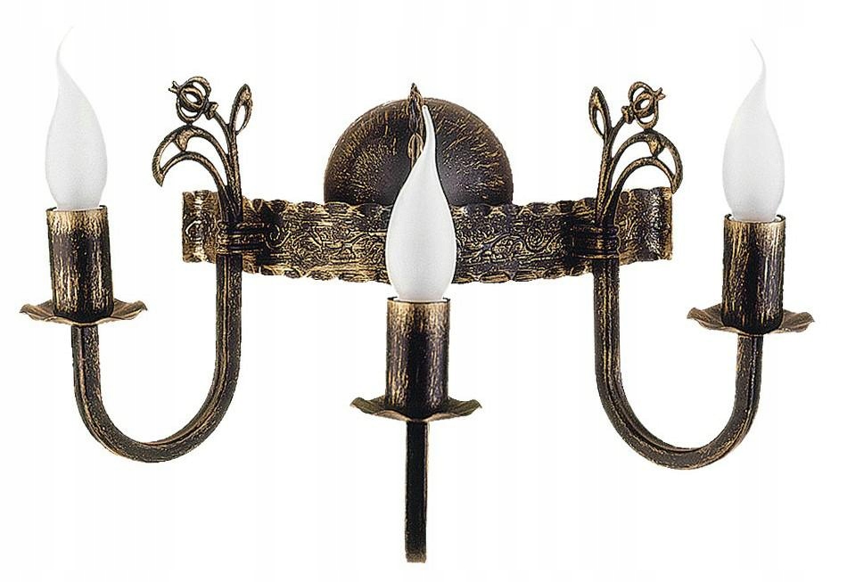 Svietniková lampa Korona 3xE14 Nástenná lampa do obývacej izby