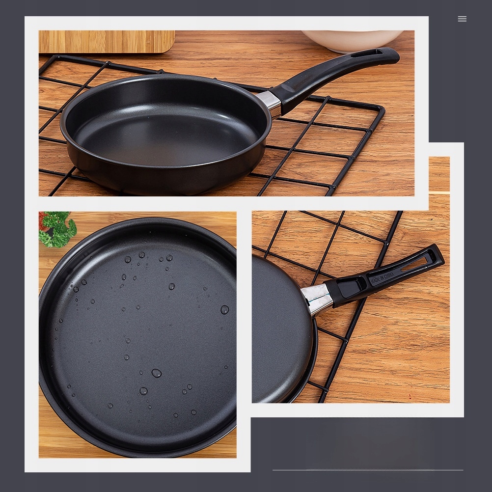 PŁASKA PATELNIA DO JAJK NACZYNIA Z POWŁOKĄ NIEPRZYWIERAJĄCĄ Marka bez marki